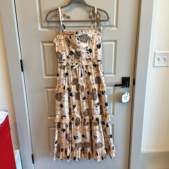 Ulla Johnson Lune Floral Poplin Midi Dress NWOT - Picture 8 of 16